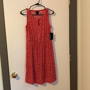 EnFocus Studio Red and White Polka Dots Dress. Size: 8. With Tag.
